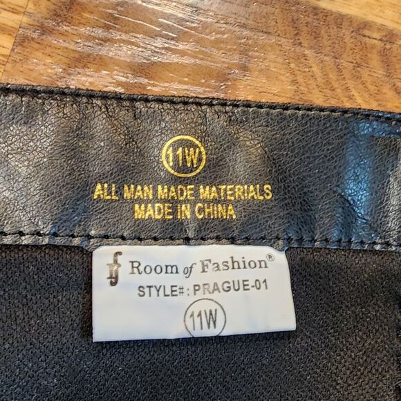 RF ROOM OF FASHION Women's WIDE CALF Slouchy Knee High Boots Size 11W - Picture 13 of 14